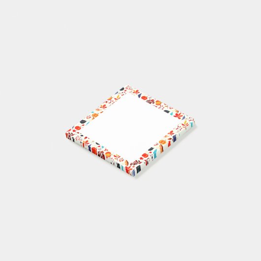 Herfst Framed Post Het Notities Patroon Post-it® Notes (Schuin)