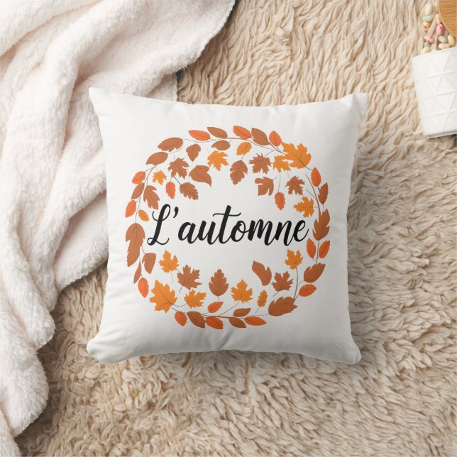 Herfst, Franse illustratie van de herfst, herfstse Kussen (Deken)