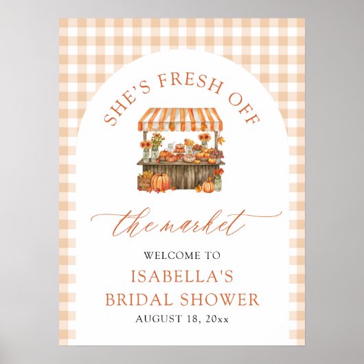 Herfst Fresh Off the Market Vrijgezellenfeest Welk Poster (Voorkant)