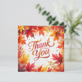 Herfst Friendsgiving Bedankkaart (Staand voorkant)