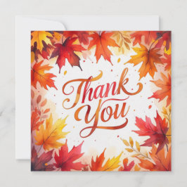 Herfst Friendsgiving Bedankkaart