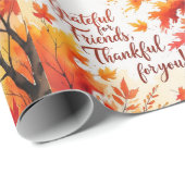 Herfst Friendsgiving Cadeaupapier (Rol Hoek)