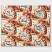 Herfst Friendsgiving Cadeaupapier (Vlak)