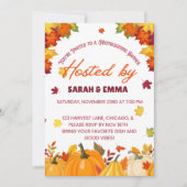 Herfst Friendsgiving Dinner Ontwerp Kaart (Voorkant)