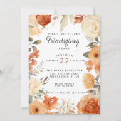 Herfst Friendsgiving Thanksgiving Feest Kaart (Voorkant)