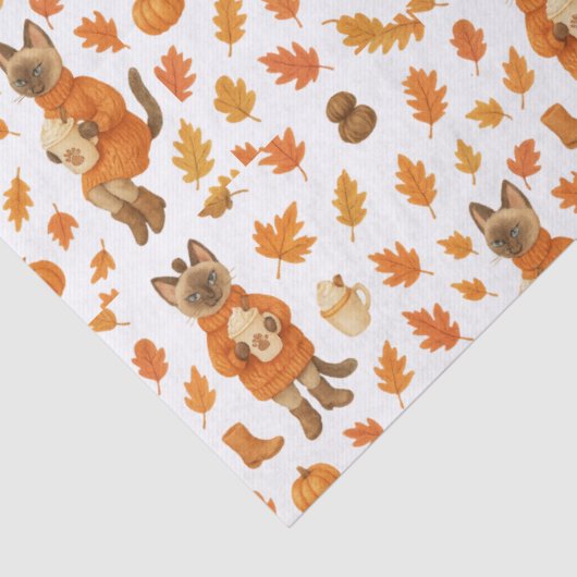 Herfst Friendsgiving Tissuepapier (Detail)