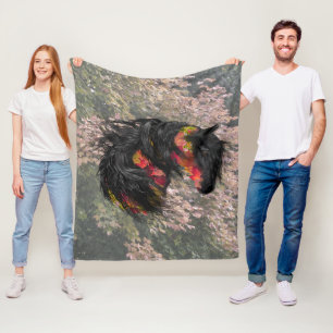 Herfst Friesian Horse Fleece Deken