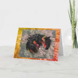 Herfst Friesian Horse Kaart