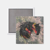 Herfst Friesian Horse Magneet (Voorkant / Achterkant)