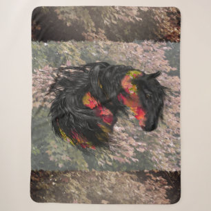Herfst Friesian Horse Sherpa Deken