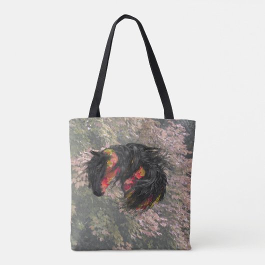 Herfst Friesian Horse Tote Bag (Achterkant)