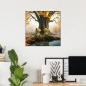 Herfst Frogs Poster (Thuiskantoor)