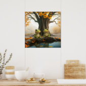 Herfst Frogs Poster (Keuken)