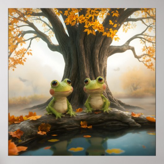 Herfst Frogs Poster (Voorkant)