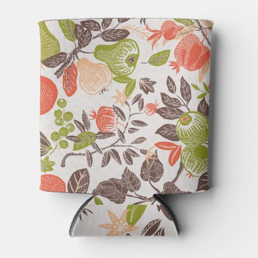 Herfst fruit decoratieve tegel ontwerp. blikjeskoeler (Voorkant)