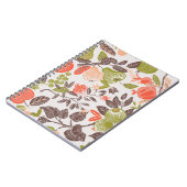 Herfst fruit decoratieve tegel ontwerp. notitieboek (Linkerzijde)