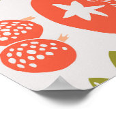 Herfst fruit decoratieve tegel ontwerp. poster (Hoek)