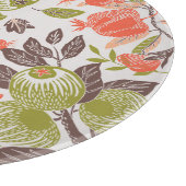 Herfst fruit decoratieve tegel ontwerp. snijplank (Hoek)