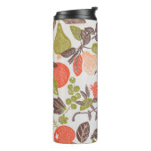Herfst fruit decoratieve tegel ontwerp. thermosbeker (Gedraaid links)