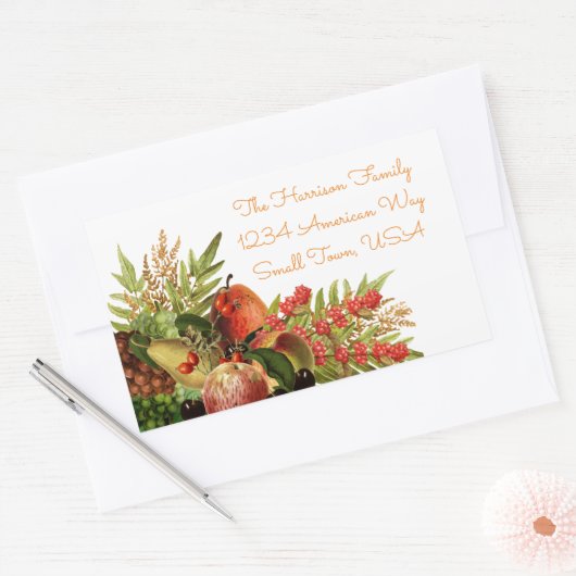 Herfst Fruit Etiketten (Envelop)