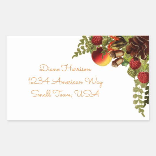 Herfst Fruits Label (Voorkant)