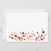 Herfst Fun Kids Verjaardagsfeestje Kaart (Achterkant)