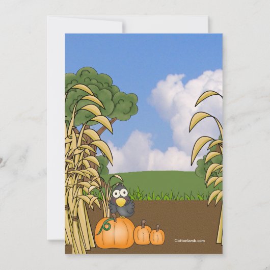 Herfst Fun Uitnodiging (Achterkant)