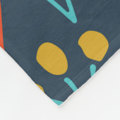 Herfst Funky Floral Leaf Pattern Fleece Deken (Hoek)