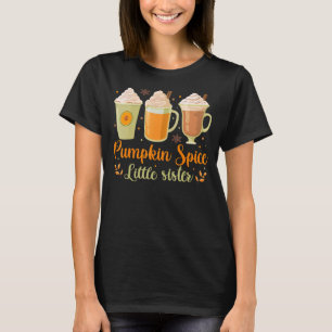 Herfst Funny Pumpkin Spice Little Sister T-shirt