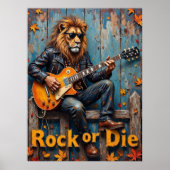 Herfst Fusion: het volkslied van Lion's Grunge Poster (Voorkant)