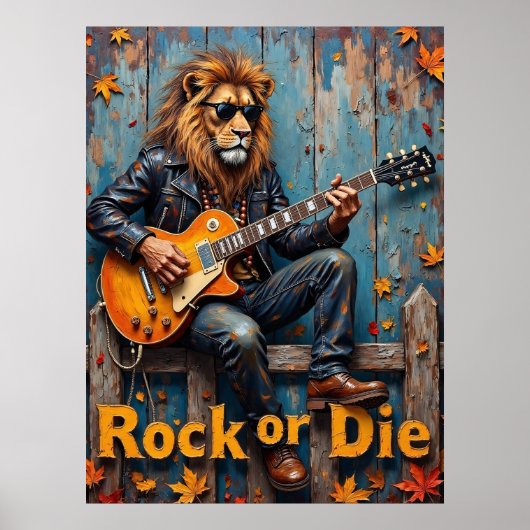 Herfst Fusion: het volkslied van Lion's Grunge Poster (Voorkant)
