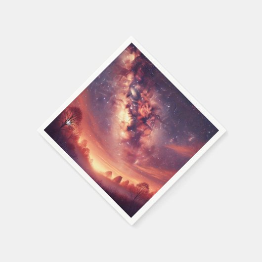 Herfst Galaxy Melkweg Decoupage servetten (Hoek)