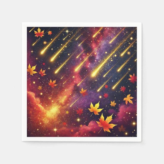 Herfst Galaxy Meteor Douche Decoupage servetten (Voorkant)