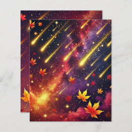Herfst Galaxy Meteor Shower Scrapbook Papier
