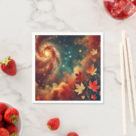 Herfst Galaxy Nebula Wolken Decoupage Servetten