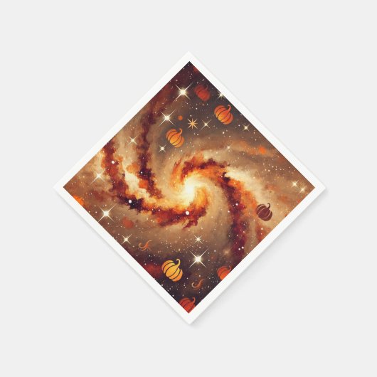 Herfst Galaxy Pumpkin Spice Decoupage Servetten (Hoek)