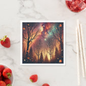 Herfst Galaxy Twilight Forest Decoupage servetten (Insitu)
