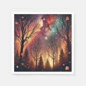 Herfst Galaxy Twilight Forest Decoupage servetten (Voorkant)