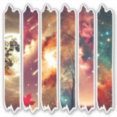Herfst Galaxy Washi Tape Scrapbook Stickers (Voorkant)