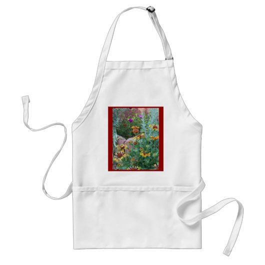 Herfst Garden Daisies Standaard Schort (Voorkant)