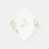 Herfst Garden Wildflower bruiloft servet (Hoek)