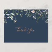 Herfst Garden Wildflower Dank u Briefkaart (Voorkant)