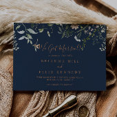 Herfst Garden Wildflower Minimalist Elopement Aankondiging