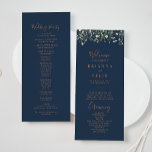 Herfst Garden Wildflower Minimalistisch huwelijksp Programmakaart<br><div class="desc">Deze herfst tuin wilde bloem minimalistische bruiloft programma is ideaal voor een rustieke bruiloft. Het ontwerp is voorzien van roze,  blush,  roos en paarse handgeschilderde wilde bloemen met vlinders.</div>
