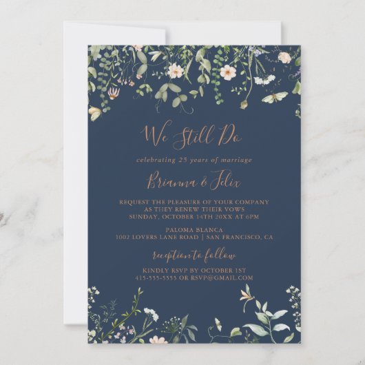 Herfst Garden Wildflower We doen nog steeds geloft Kaart (Voorkant)