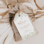 Herfst Garden Wildflower Wedding Welkom Cadeaulabel<br><div class="desc">Deze herfst tuin wilde bloem bruiloft welkomstgeschenk labels zijn ideaal voor een rustieke bruiloft. Het ontwerp is voorzien van roze,  blush,  roos en paarse handgeschilderde wilde bloemen met vlinders. Deze labels zijn ideaal voor hotelgast welkomsttassen en bestemmingsbruiloften.</div>