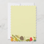 Herfst Garland Invitation Kaart (Achterkant)