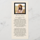 Herfst Garland - Programma voor de viering van het Programmakaart (Achterkant)