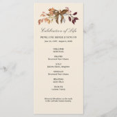 Herfst Garland - Programma voor de viering van het Programmakaart (Voorkant)