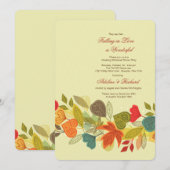 Herfst Garland Uitnodiging (Voorkant / Achterkant)